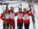 Российские биатлонисты не смогли выиграть медаль в эстафете на чемпионате мира Российские биатлонисты не смогли выиграть медаль в эстафете на чемпионате мира