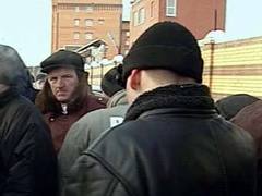 Митинг рабочих "Дон-строя", кадр телеканала НТВ, архив