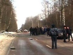 Съемки НТВ с места покушения на Анатолия Чубайса
