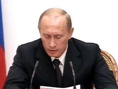 Президент РФ Владимир Путин, кадр НТВ