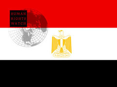 Логотип правозищитной организации HRW на фоне флага Египта, иллюстрации с сайта wikipedia.org Логотип правозищитной организации HRW на фоне флага Египта, иллюстрации с сайта wikipedia.org