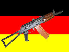 АКС-74У на фоне флага Германии, иллюстрации с сайта world.guns.ru и www.fco.gov.uk АКС-74У на фоне флага Германии, иллюстрации с сайта world.guns.ru и www.fco.gov.uk