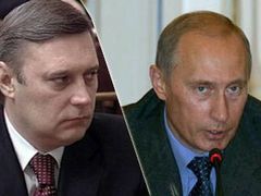 Михаил Касьянов, съемка Первого канала. Президент России Владимир Путин, фото пресс-службы президента Михаил Касьянов, съемка Первого канала. Президент России Владимир Путин, фото пресс-службы президента