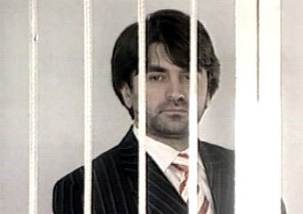 Бывший вице-губернатор Корякии Михаил Соколоский в зале суда, кадр НТВ, архив, июль 2005 года