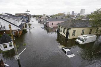 Новый Орлеан после прохождения урагана "Катрина". Фото Reuters, архив