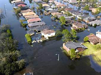 Затопленный Новый Орлеан, кадр телеканала "РТР"