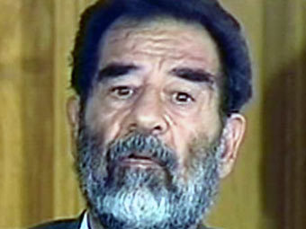Саддам Хусейн, кадр телеканала CNN, архив
