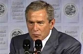 Джордж Буш. Кадр CNN, архив
