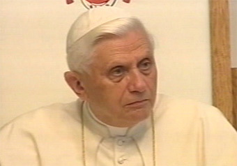 Папа Римский Бенедикт XVI. Кадр НТВ