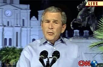 Джордж Буш, кадр CNN