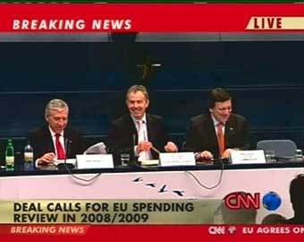 Джк Стро, Тони Блэр, Жозе Мануэль Баррозу, кадр CNN