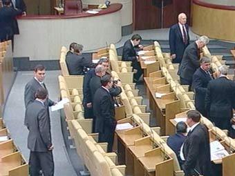 На заседании Государственной думы, кадр Первого канала