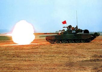 Китайский танк на учениях. Фото с сайта 