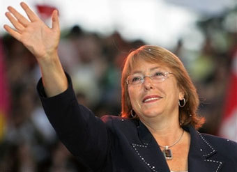 Кандидат на пост президента Чили Мишель Бланчет. Фото AFP