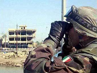Итальянский военнослужащий в Ираке. Фото с сайта worldsocialism.org