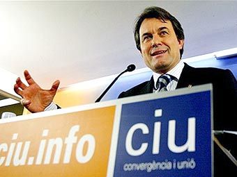 Лидер каталонской партии "Convergencia i Unio" Артур Мас. Фото AFP