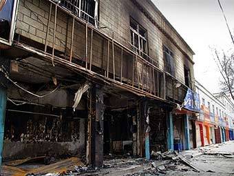 Последствия беспорядков в Лхасе. Фото AFP