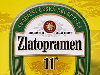Этикетка пива Zlatopramen. Фото с сайта zlatopramen.cz