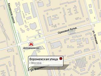 Район происшествия. Карта с сайта nakarte.ru 