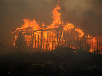 Пожар в Оукридже. Фото ©AFP