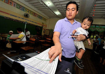 Избирательный участок в Маниле. Фото ©AFP