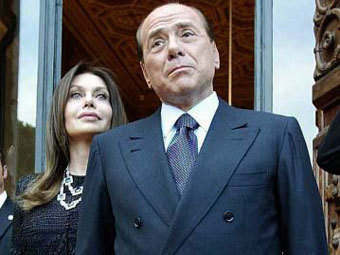 Вероника Ларио и Сильвио Берлускони. Фото ©AFP