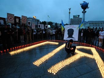 Митинг памяти Георгия Гонгадзе. Фото из архива ©AFP