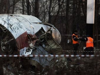 Место крушения Ту-154 президента Польши. Фото (с)AFP