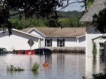 Наводнение в Айове. Фото ©AP