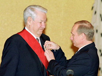 Борис Ельцин и Владимир Путин, 2001 год. Фото из архива ©AFP