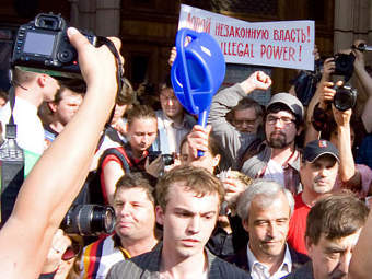 Митинг 31 мая на Триумфальной площади. Фото "Ленты.ру"