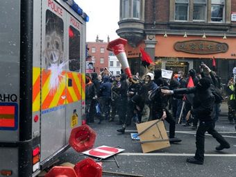Беспорядки в центре Лондона 26 марта 2011 года. Фото ©AFP