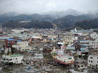 Последствия землетрясения и цунами в Японии. Фото ©AFP