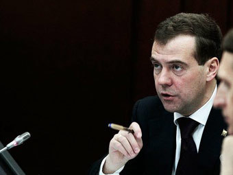 Дмитрий Медведев на совещании в Кремле 28 марта. Фото пресс-службы президента России 