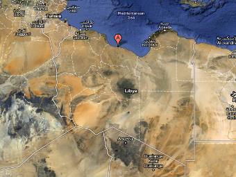 Сирт на карте Ливии. Изображение с сервиса Google Maps