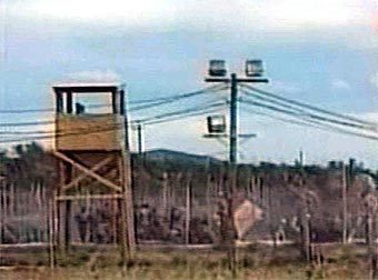 Американская военная база Гуантанамо на Кубе. Кадр CNN, архив