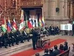 Церемония подписания декларации о создании ЮСН. Кадр Первого канала