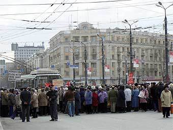 Митинг пенсионеров в Челябинске. Фото Любви Алексеевой, "УралПолит.Ру"