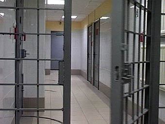 Изолятор временного содержания. Кадр телеканала "Россия"